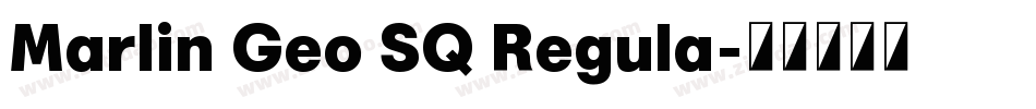 Marlin Geo SQ Regula字体转换